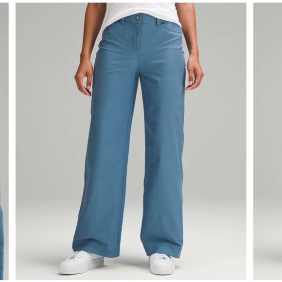 Lululemon City Sleek 5 Pocket High-Rise Wide-Leg Pant Full Length *Light Utilite